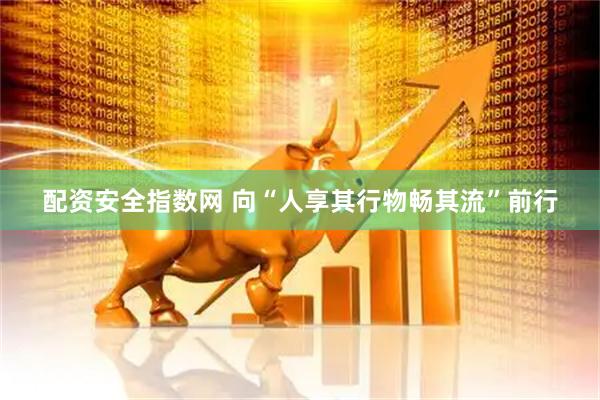 配资安全指数网 向“人享其行物畅其流”前行